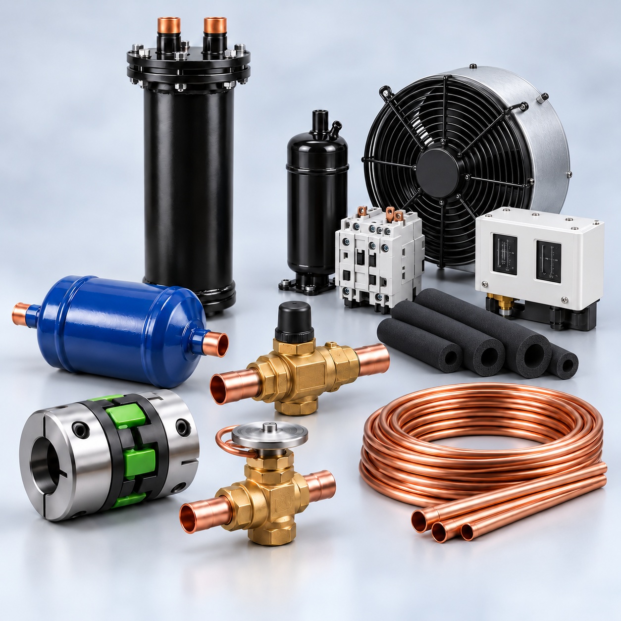 HVAC and refrigeration components and spare parts